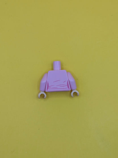 973pb3592c01 Torso Female Jacket, Dark Pink Shirt, Gold Time Turner and Silver Zipper Pattern / Bright Pink Arms / Light Nougat Hands Lego Part