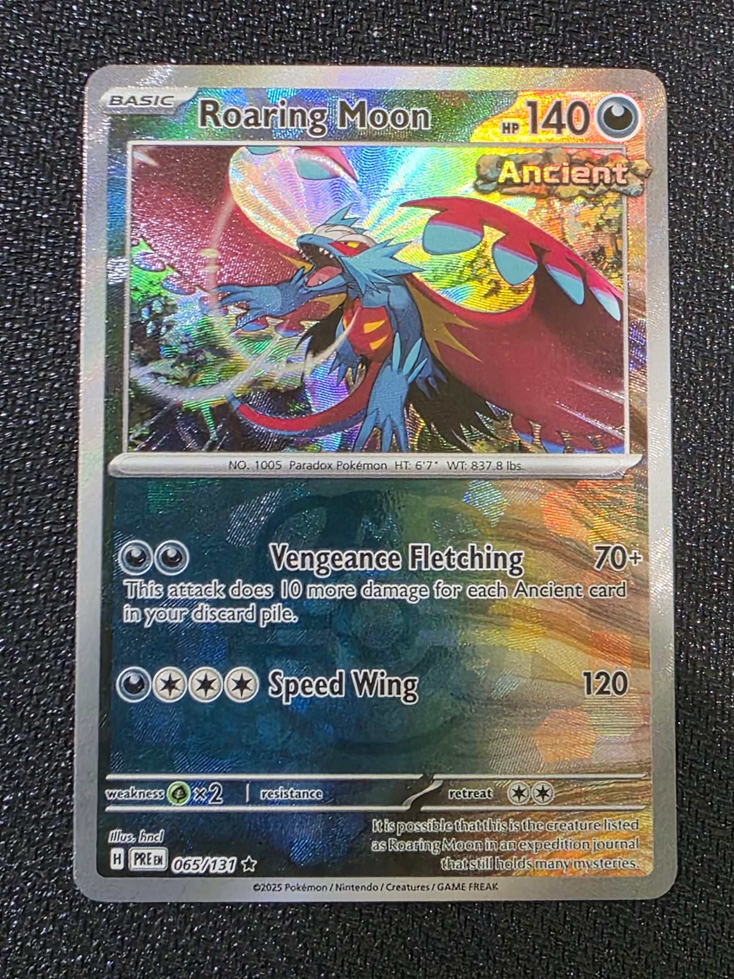#065/131 Roaring Moon (MasterBall) Prismatic Evolution