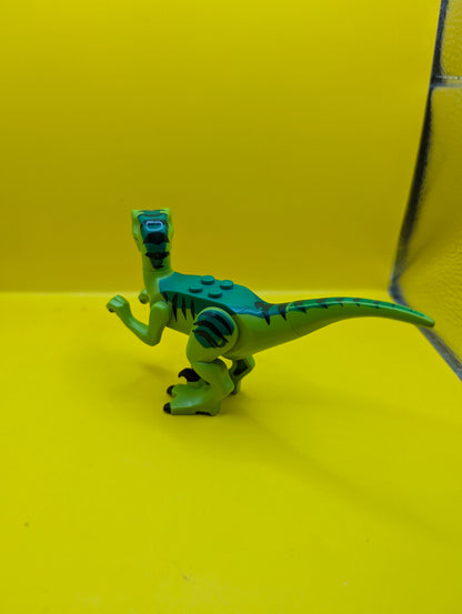 Dinosaur Raptor raptor08 Velociraptor with Green Back Jurassic World Lego Minifigure