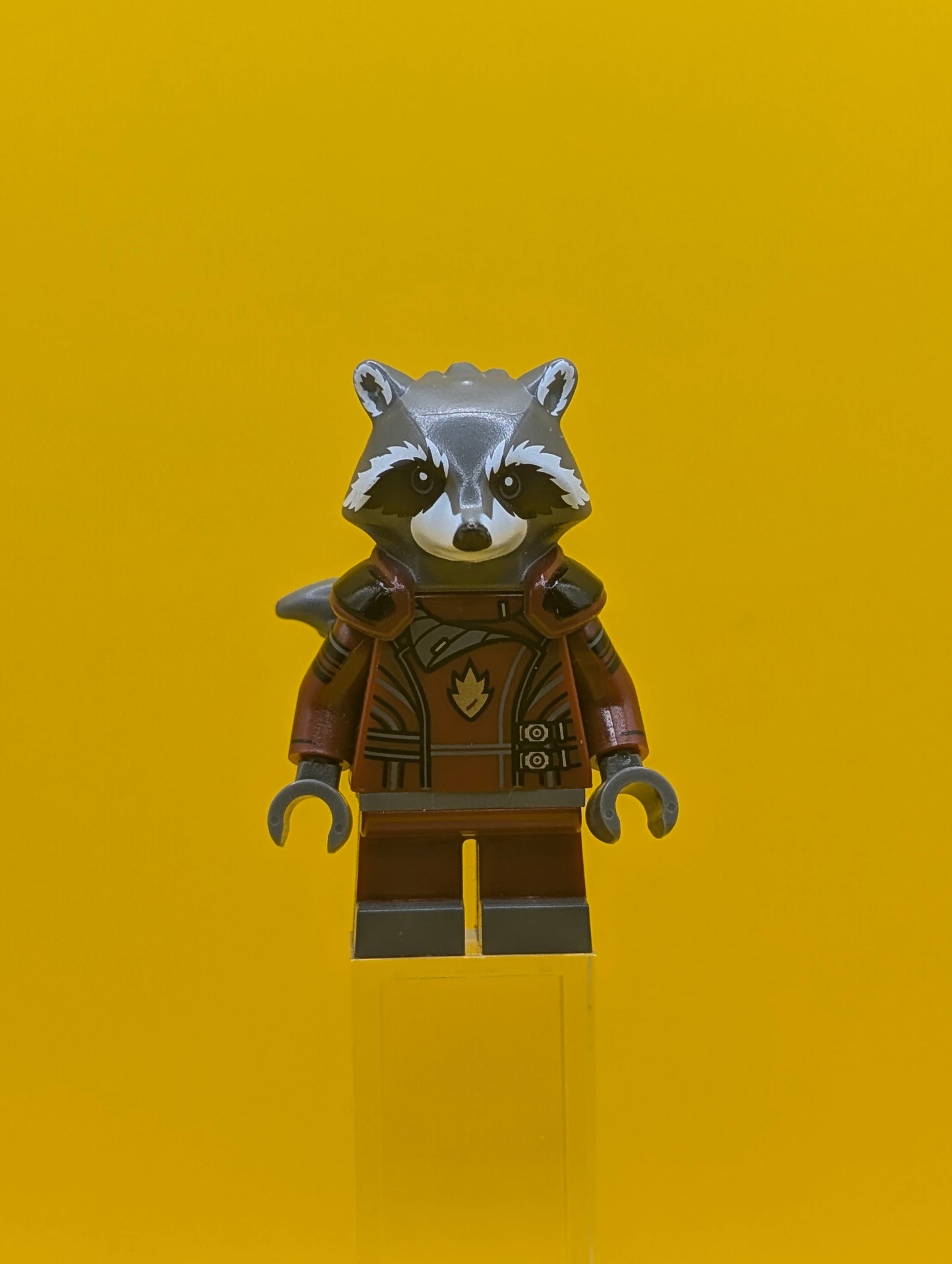 Rocket Raccoon sh0090 Dark Red Outfit Dark Bluish Gray Head