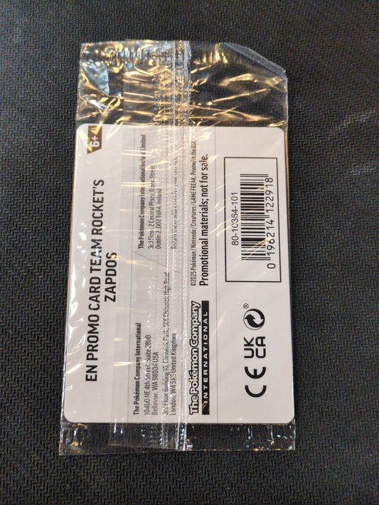 #070/182 Team Rocket's Zapdos (GameStop stamped)