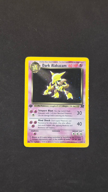 Dark Alakazam (1st Edition Holo) #1/82 -Team Rocket