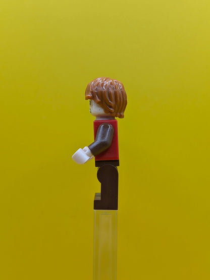 Ron Weasley hp123 Red Tartan Sweater, Reddish Brown Legs Harry Potter Lego Minifigure
