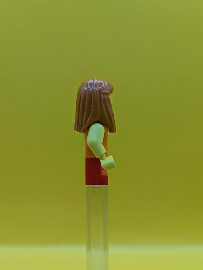 Child Girl twn161 Orange Top City Minifigure Lego