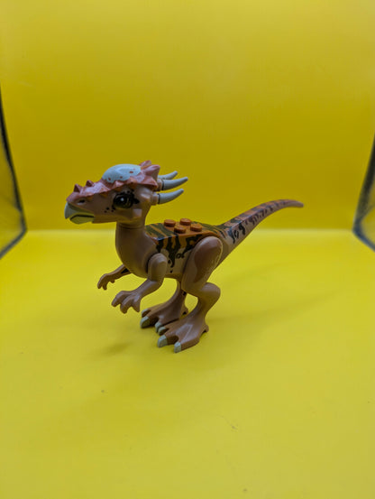 Dinosaur Stygimoloch styg01 with Dark Orange Back and Dark Brown Stripes Jurassic World Lego Minifigure