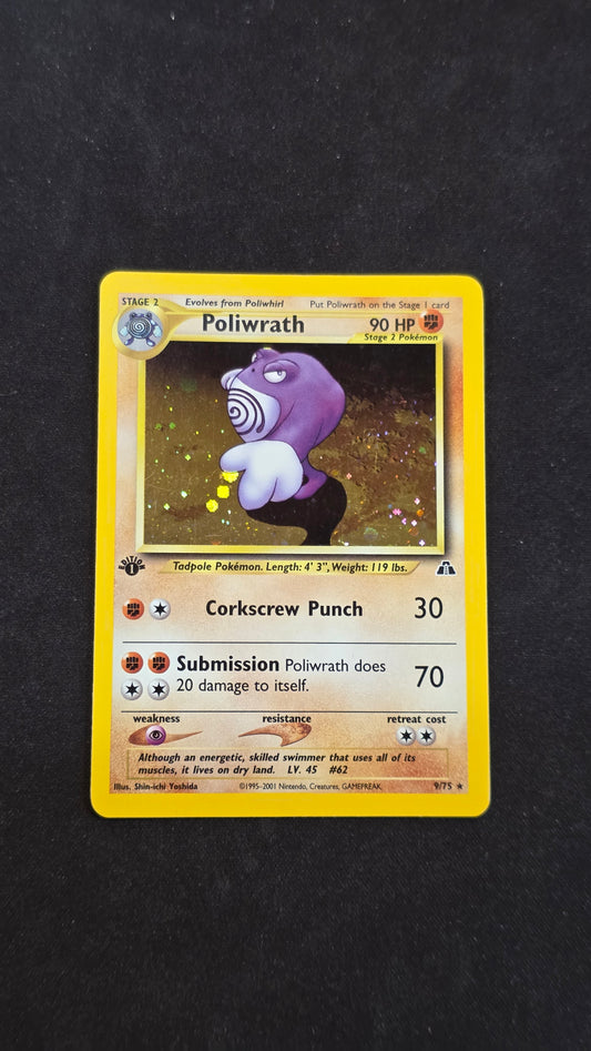 Poliwrath (1st Edition) #9/75 -Neo Discovery