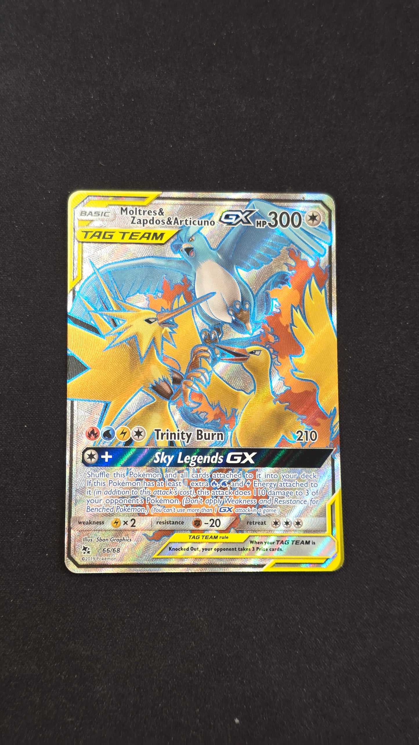 Moltres & Zapdos & Articuno GX #66/68 - Hidden Fates