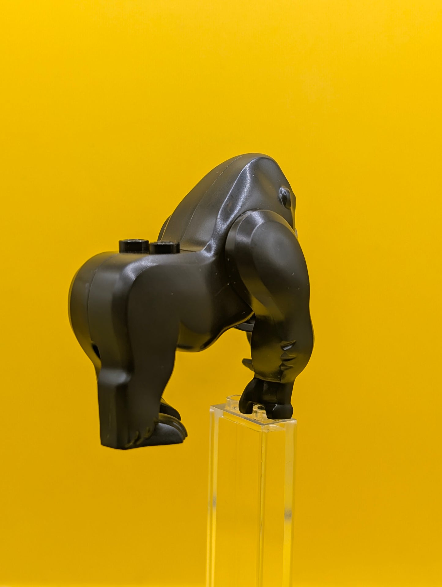 Gorilla gorilla01 with 2 Studs on Back with Dark Bluish Gray Face Pattern City Lego Minifigure