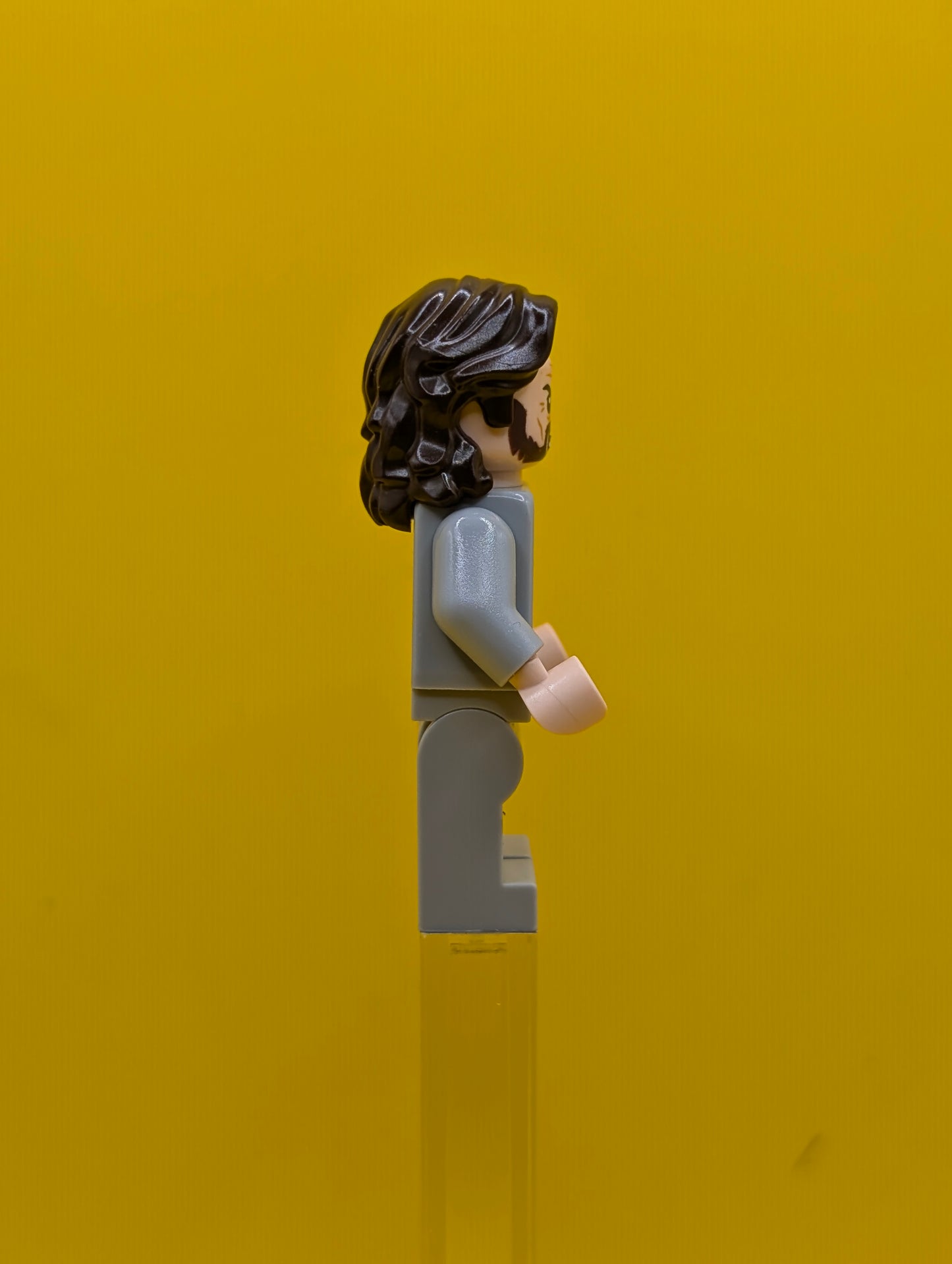 Sirius Black hp345 Dark Brown Hair, Light Bluish Gray Tattered Striped Shirt Harry Potter Lego Minifigure