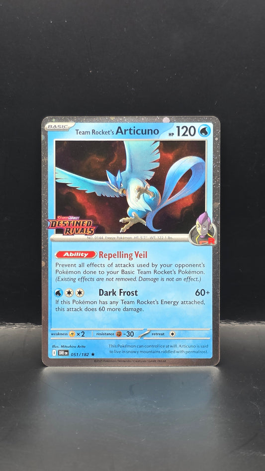 Team Rocket's Articuno (Destined Rivals Stamp) #051/182 -Promo