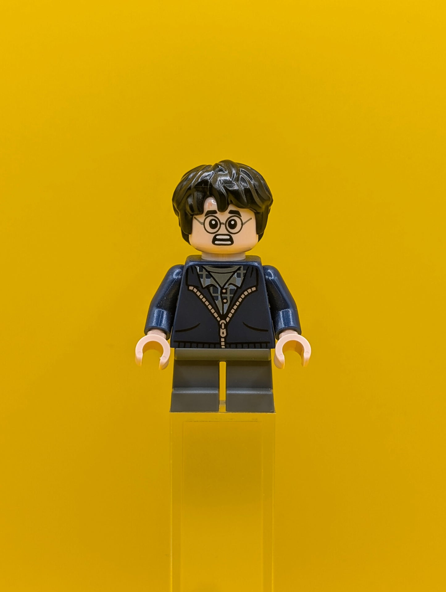 Harry Potter hp495 Dark Blue Hoodie, Dark Bluish Gray Short Legs Harry Potter Lego Minifigure