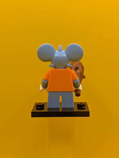 Itchy colsim-13 The Simpsons, Series 1 (Complete Set with Stand and Accessories) Cmf Lego Minifigure