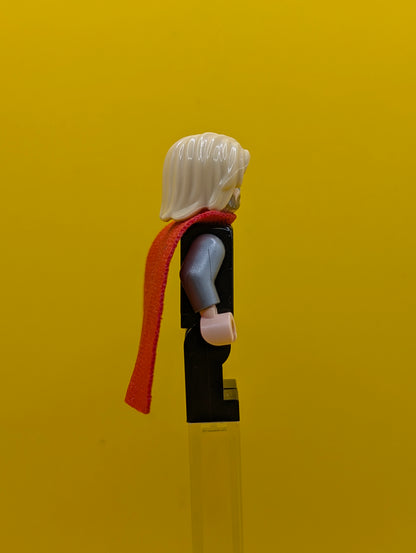 Thor sh0915 Spongy Cape with Single Hole, Black Legs, Bushy Hair Marvel Lego Minifigure