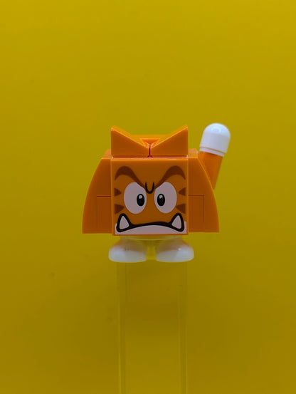 Cat Goomba mar0158 Angry, Closed Mouth, Super Mario, Series 6 (Character Only) Cmf Lego Minifigure