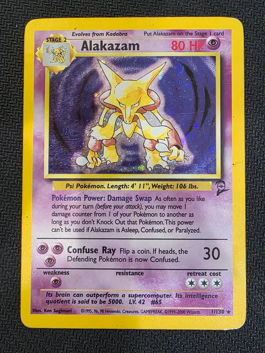 #001/130 Alakazam Base Set 2