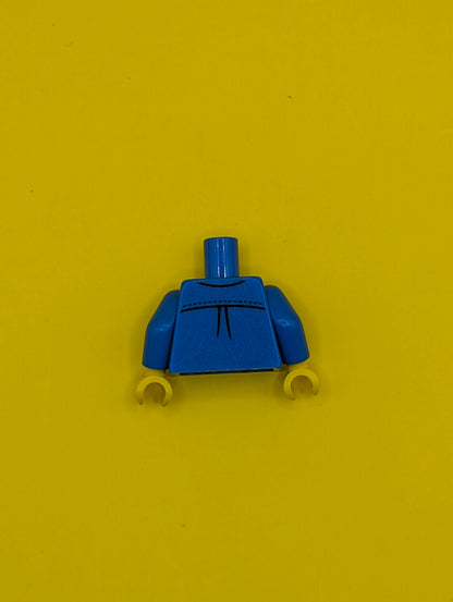 Torso Jacket with Pockets over Dark Red V-Neck Sweater Pattern / Blue Arms / Yellow Hands 973pb1558c01 Lego