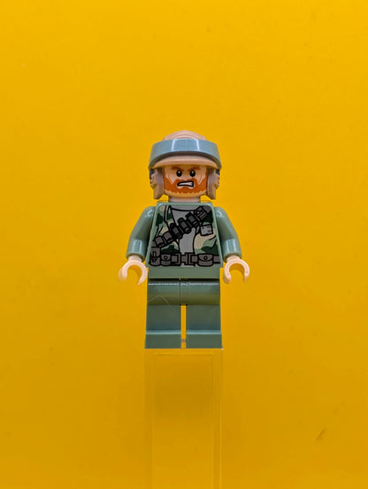 Endor Rebel Commando sw0511 Beard and Angry Dual Sided Head Star Wars Lego Minifigure