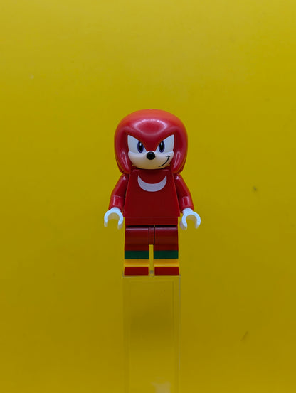 Knuckles son016 Grin Sonic The Hedgehog Lego Minifigure