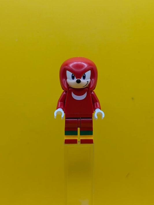 Knuckles son016 Grin Sonic The Hedgehog Lego Minifigure