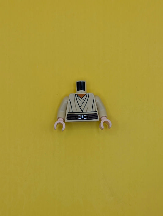 Torso SW Layered Shirt, Orange Undershirt, Reddish Brown Belt Pattern / Tan Arms / Light Nougat Hands 973pb0960c01 Lego