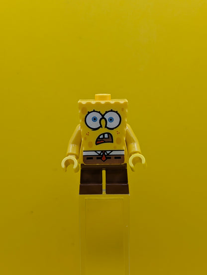 SpongeBob bob007 Shocked Look Spongebob Squarepants Lego Minifigure