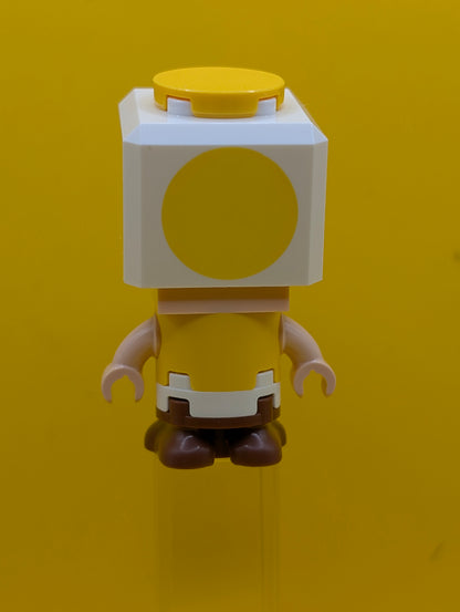 Yellow Toad mar0189 Surprised Super Mario Lego Minifigure