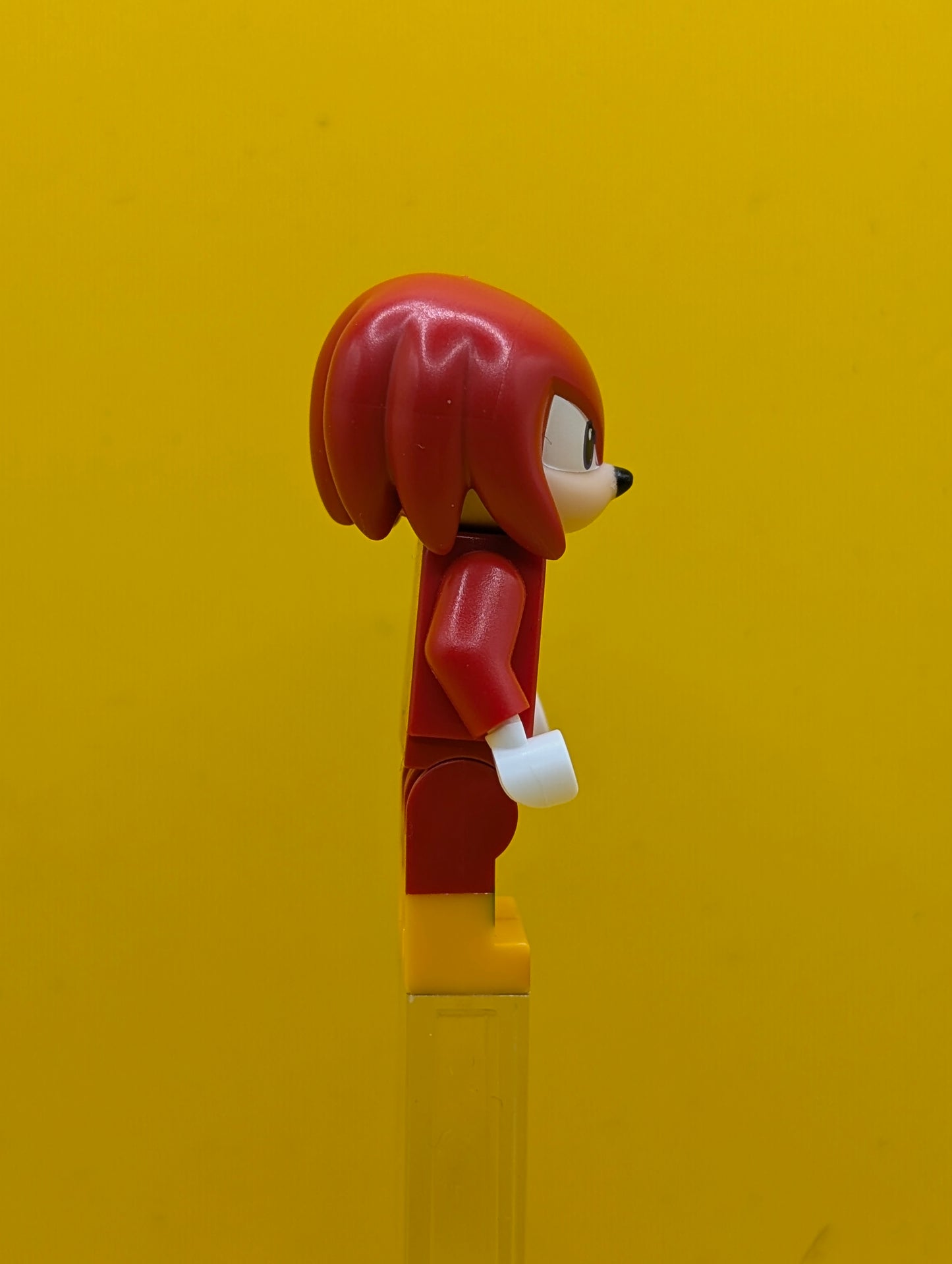 Knuckles son021 Scowl Sonic The Hedgehog Lego Minifigure