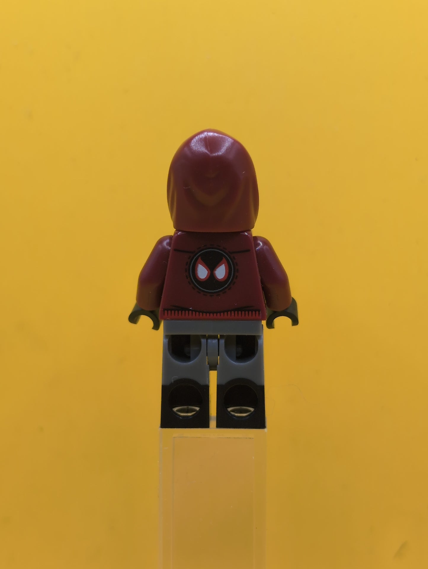 Spider-Man sh0679 Miles Morales - Dark Red Hood, Black Lower Legs Marvel Lego Minifigure