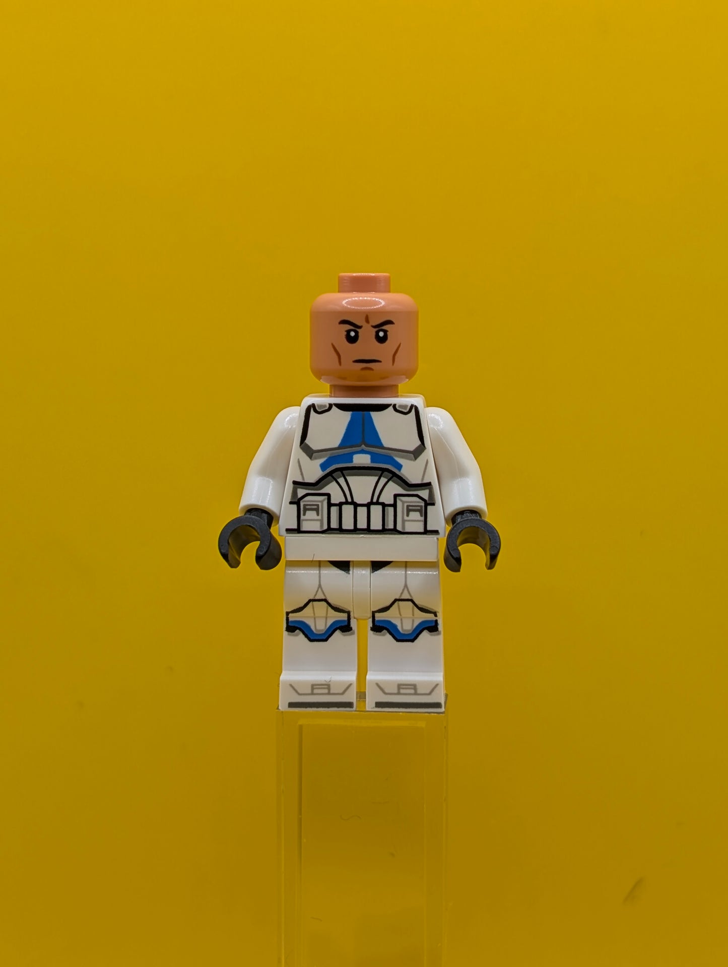 Clone Trooper sw1337 501st Legion (Phase 2) - White Arms, Nougat Head, Helmet with Holes Star Wars Lego Minifigure