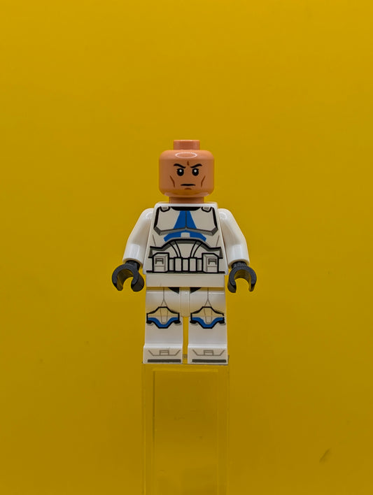 Clone Trooper sw1337 501st Legion (Phase 2) - White Arms, Nougat Head, Helmet with Holes Star Wars Lego Minifigure