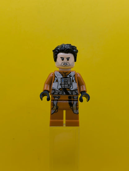 Poe Dameron sw0931 (Pilot Jumpsuit, Hair Swept Left Tousled) Star Wars Lego Minifigure