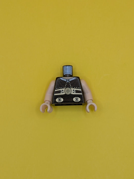 Torso Armor Ribbed with Disk and Two Buckles Pattern / Light Nougat Arms / Light Nougat Hands 973pb0645c01 Lego