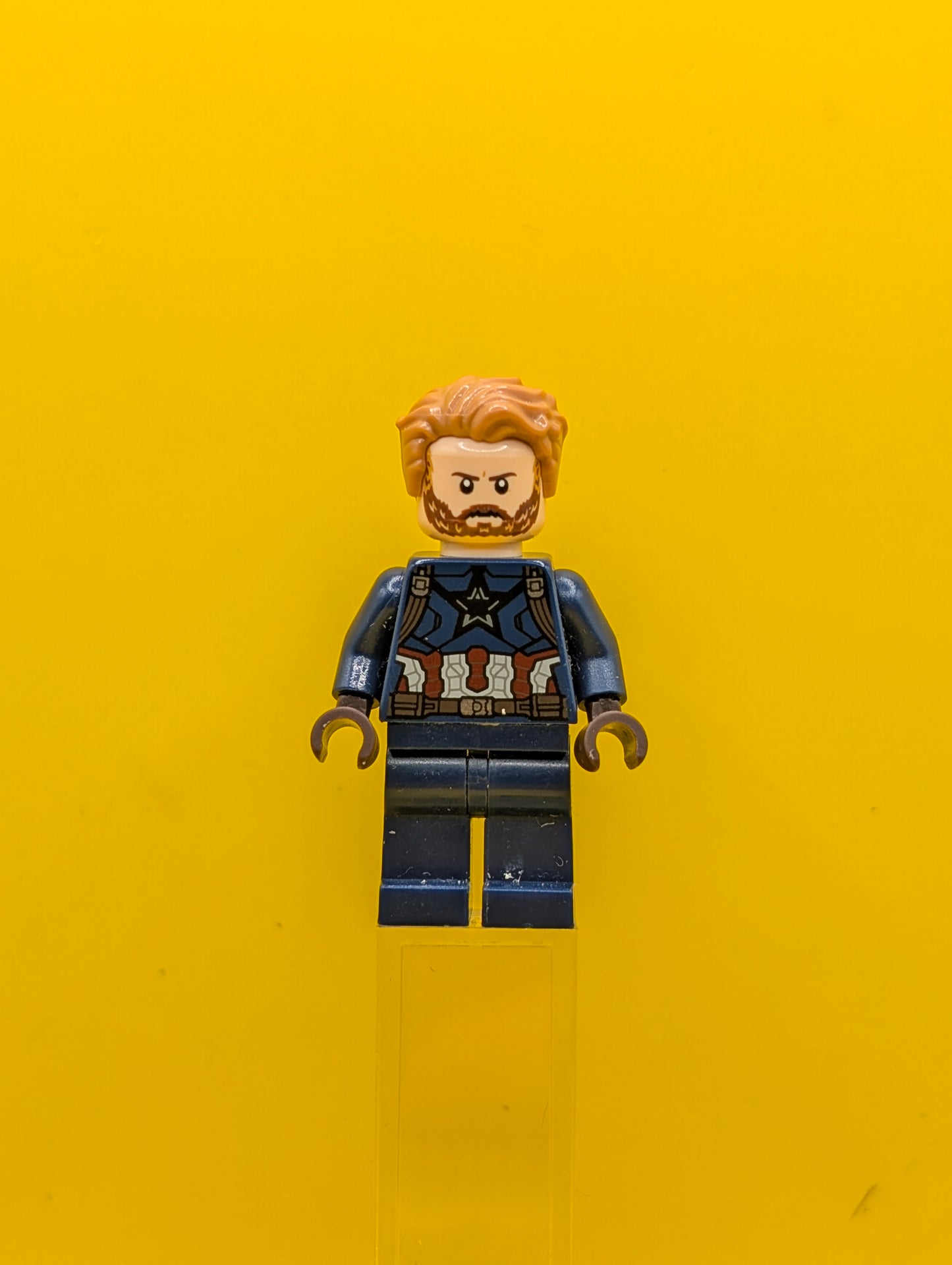 Captain America sh0495 Dark Blue Suit Marvel Minifigure Lego