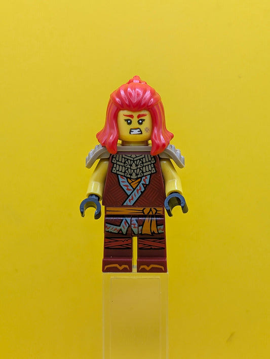 Wyldfyre njo0872 Dark Red Tunic, Shoulder Armor Ninjago Lego Minifigure