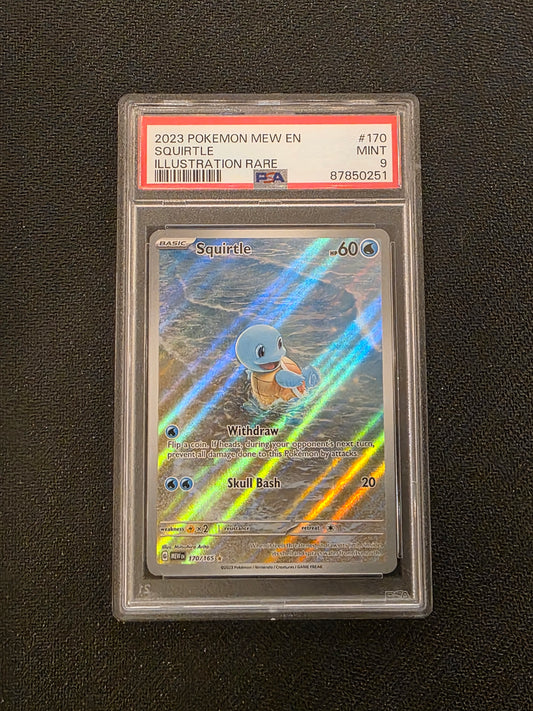 #170/165 Squirtle 151 PSA 9