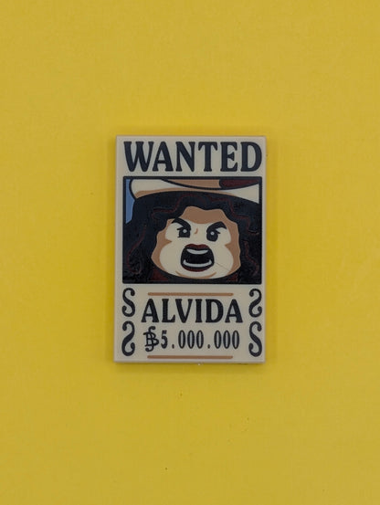 Alvida Wanted Poster Tile One Piece Lego Part
