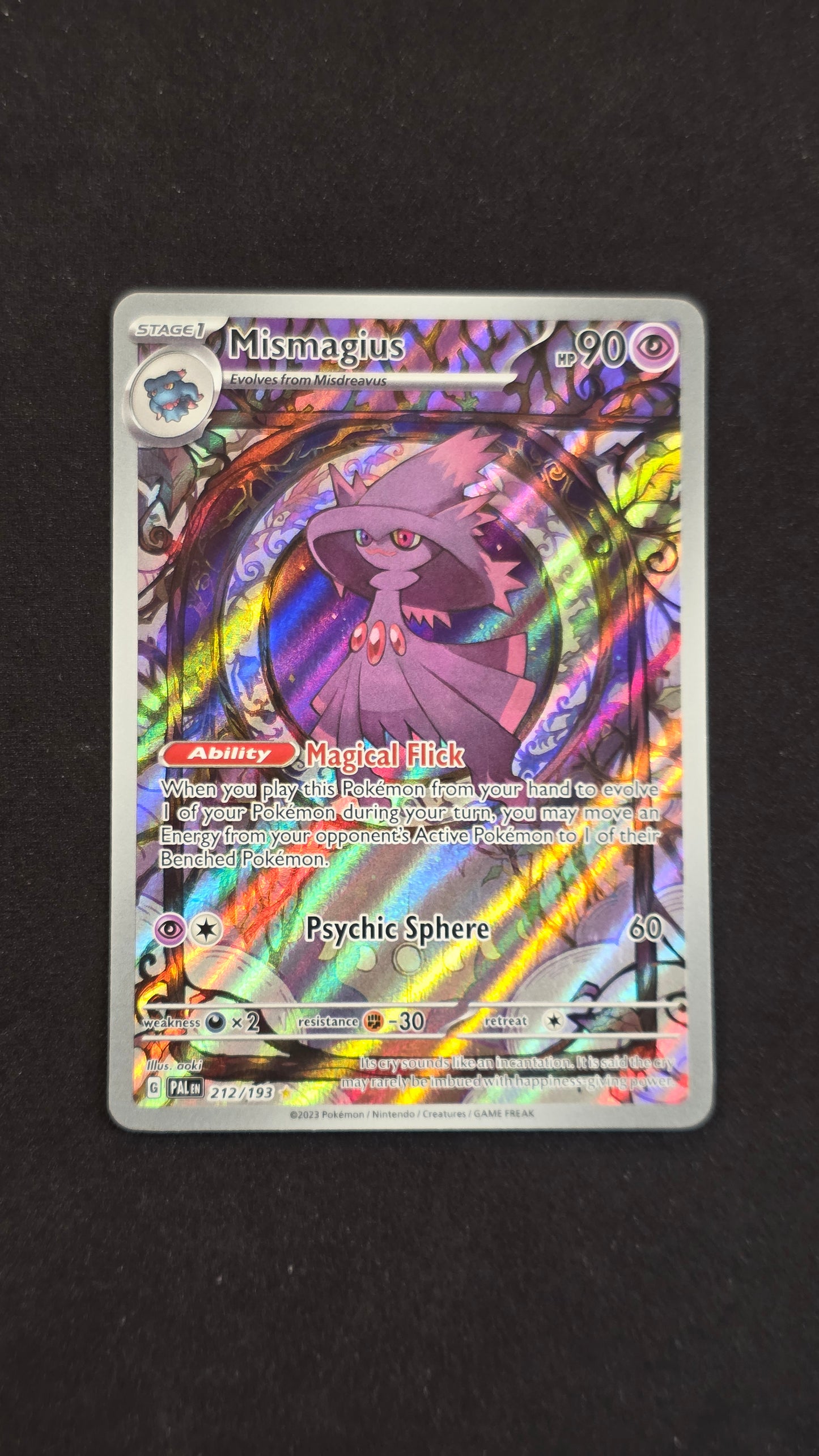 Mismagius (Illustration Rare) #212/193 - Paldea Evolved