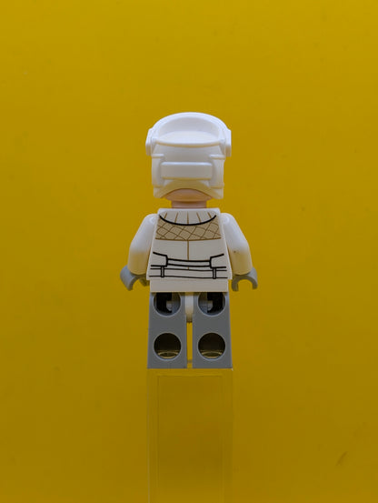 Hoth Rebel Trooper sw0708 White Uniform (Frown) Star Wars Lego Minifigure