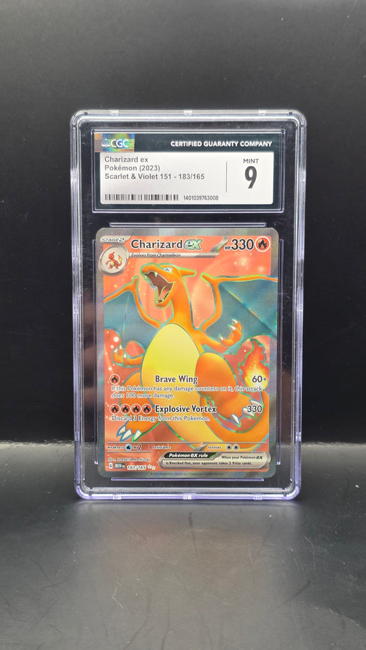 #183/165 Charizard ex -151 CGC 9