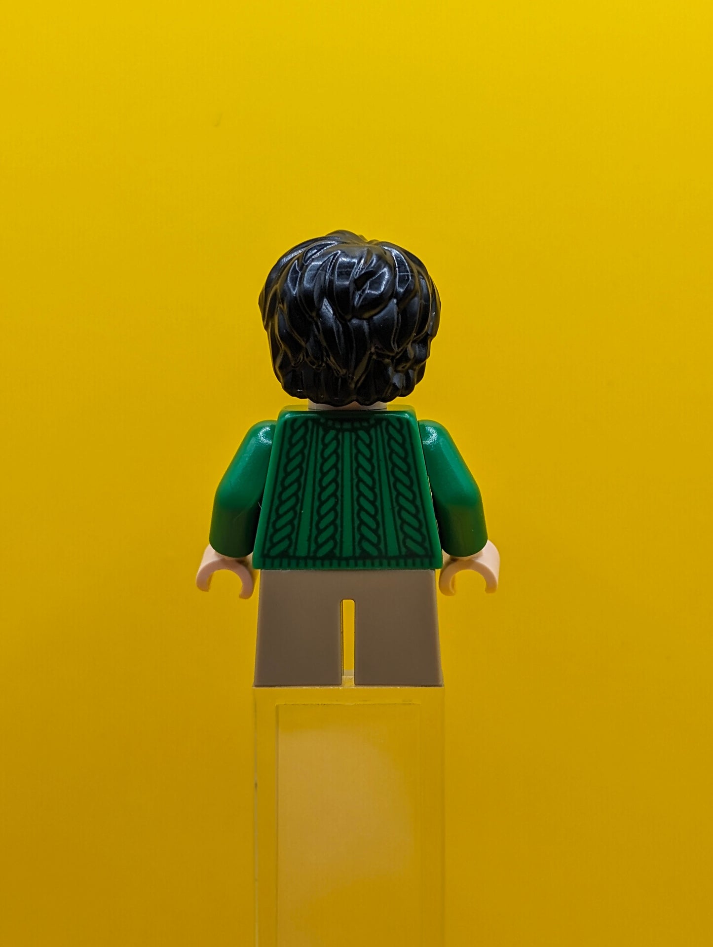 Harry Potter hp475 Green Sweater, Dark Tan Short Legs Minifigure Lego