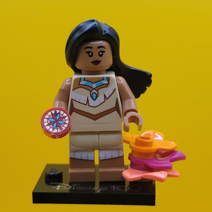 Pocahontas CMF Minifigure Lego Disney 100 (Complete Set, with stand and accessories) coldis100-12