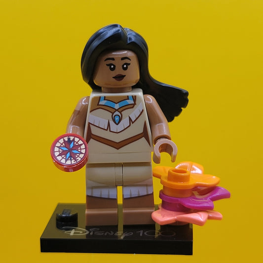 Pocahontas CMF Minifigure Lego Disney 100 (Complete Set, with stand and accessories) coldis100-12