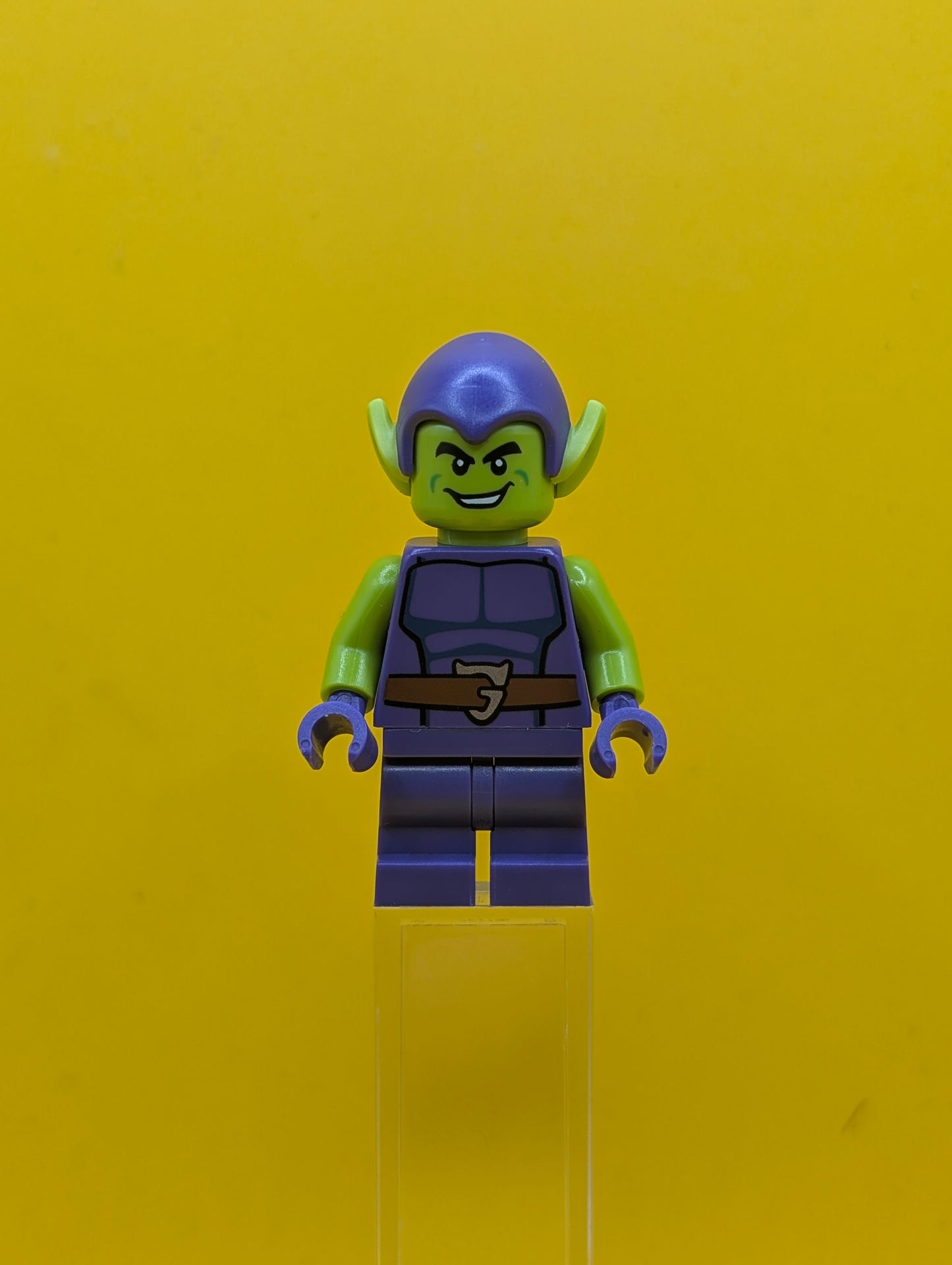 Green Goblin sh0957 Lime Skin, Dark Purple Outfit, Medium Legs Marvel Lego Minifigure