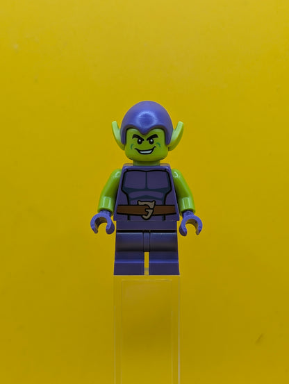 Green Goblin sh0957 Lime Skin, Dark Purple Outfit, Medium Legs Marvel Lego Minifigure