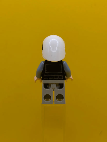 Rebel Fleet Trooper sw1391 Male, Vest with Pockets, Black Neck, Dark Brown Eyebrows Star Wars Lego Minifigure