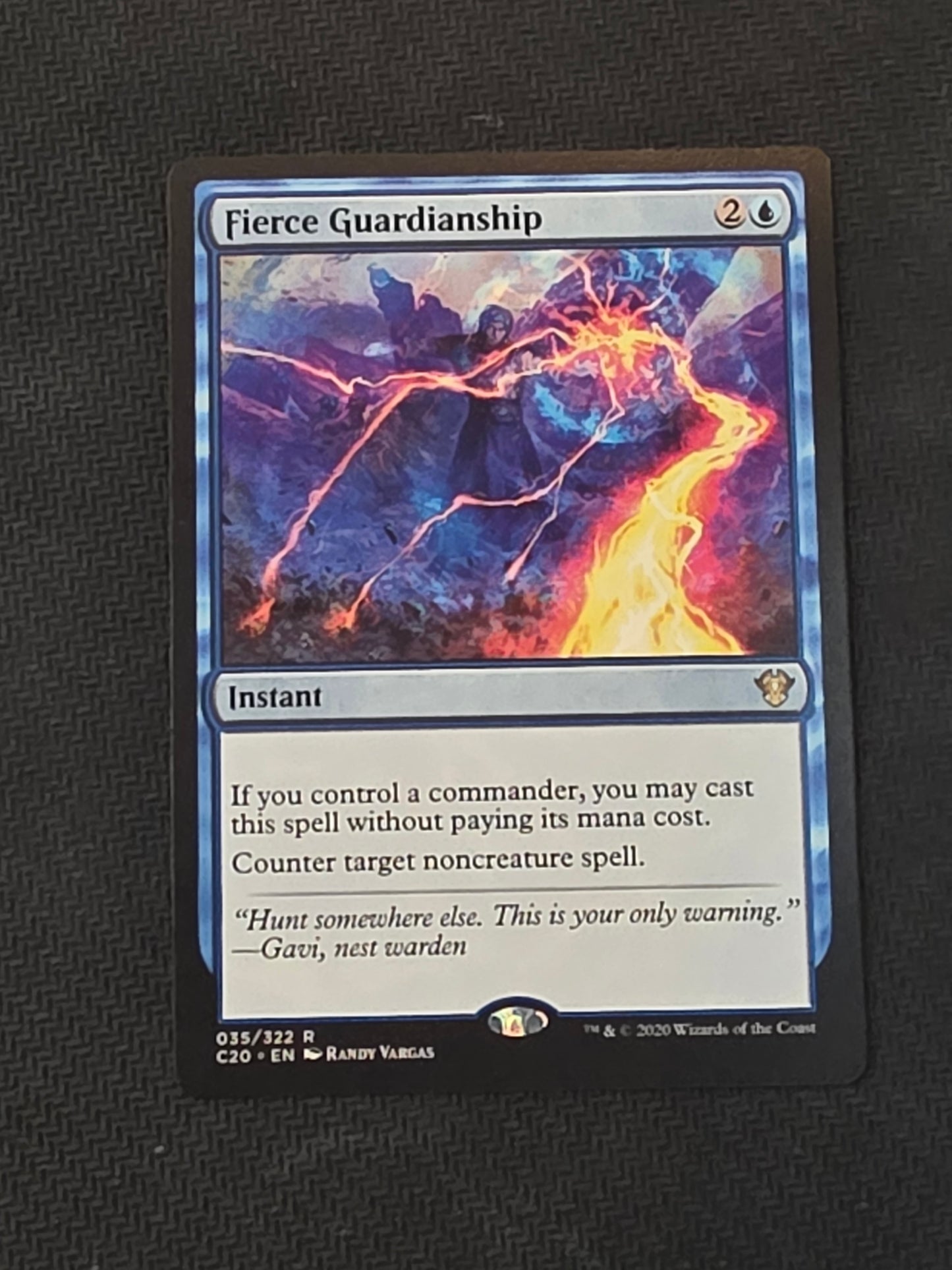 #035/322 Fierce Guardianship 2020 Commander