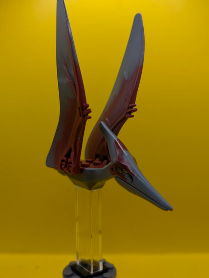 Dinosaur Pteranodon ptera04 with 4 Studs with Dark Red Back and Large Curved Nostrils Jurassic World Lego Minifigure