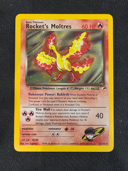 #12/132 Rocket's Moltres Gym Heroes