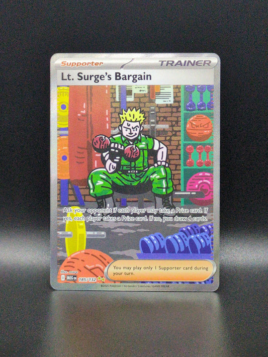 Lt. Surge's Bargain (Special Illustration Rare) #185/132 - Mega Evolution