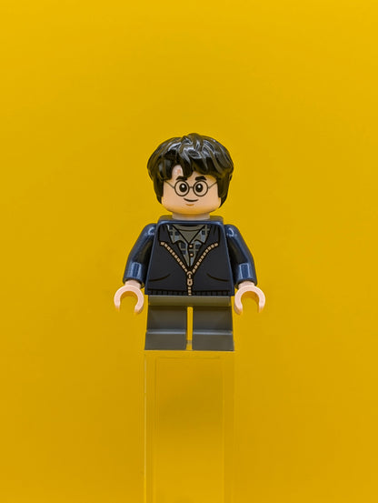 Harry Potter hp495 Dark Blue Hoodie, Dark Bluish Gray Short Legs Harry Potter Lego Minifigure